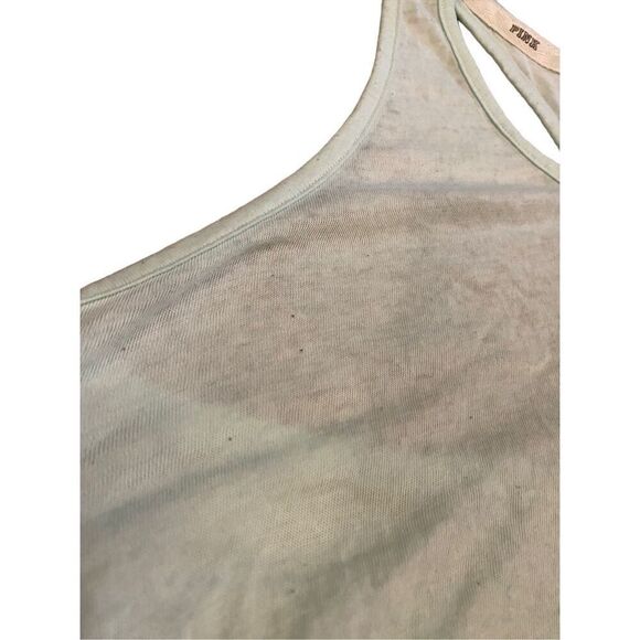 Pink Victorias Secret Sleepwear Racerback Tank Top Lightweight Athletic Athleisu - Picture 5 of 11